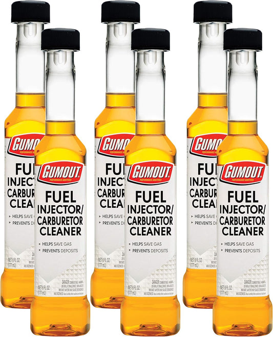 Gumout 510021W-6PK Fuel Injector & Carburetor Cleaner, 6 oz. (Pack of 6)